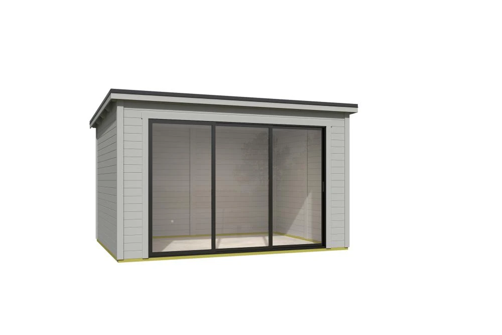 Outdoor Life Blokhut Pernilla 385 x 295 cm Platinum Grey - Afbeelding 3